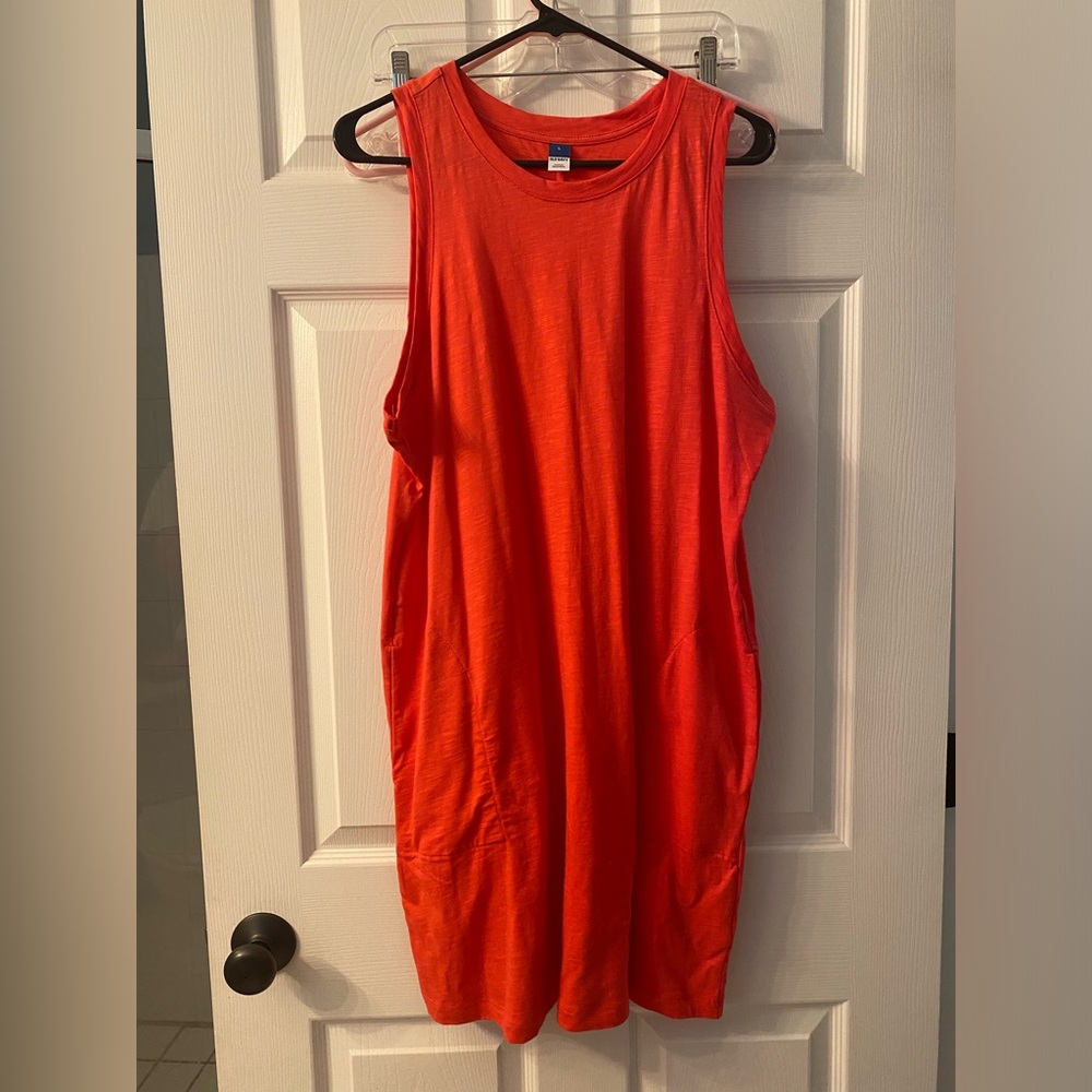 Old Navy Hot Pink Sleeveless Mini Dress with Pockets